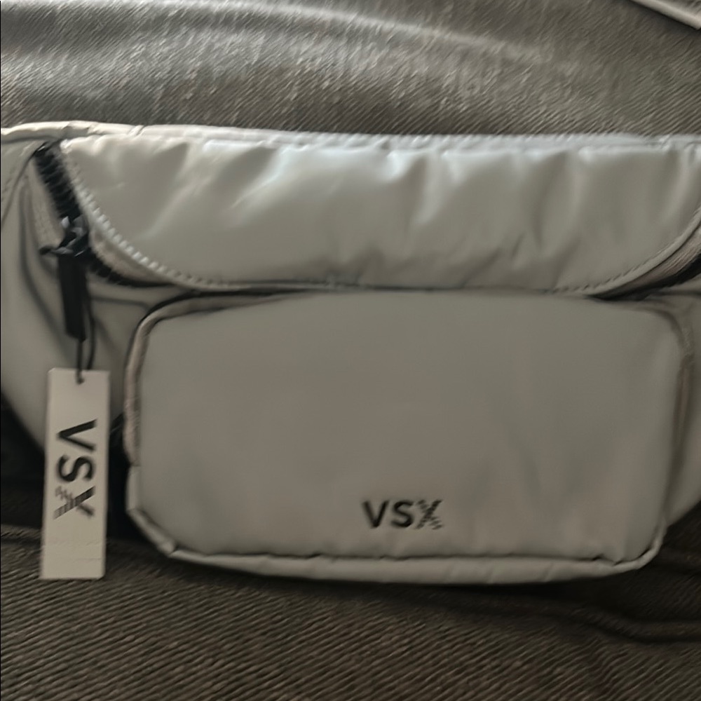 VSX Metallic Silver Men's Belt Bag